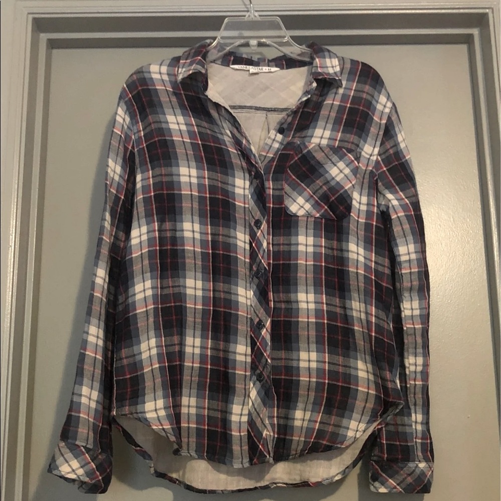 Blue, Red, and White Flannel
